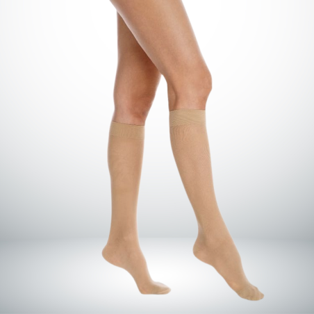 Chaussettes Femme Transparent Dynaven - Beige Clair Chaussettes Femme Transparent Dynaven - Beige Clair