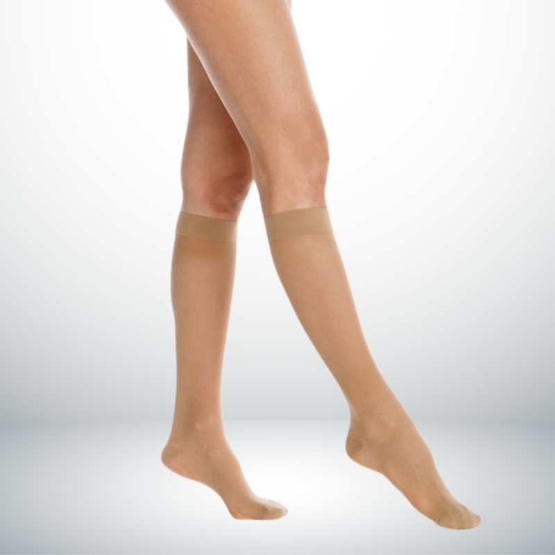 Chaussettes Femme Transparent Dynaven - Beige foncé