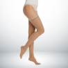 Bas femme dynaven transparent beige bronzé