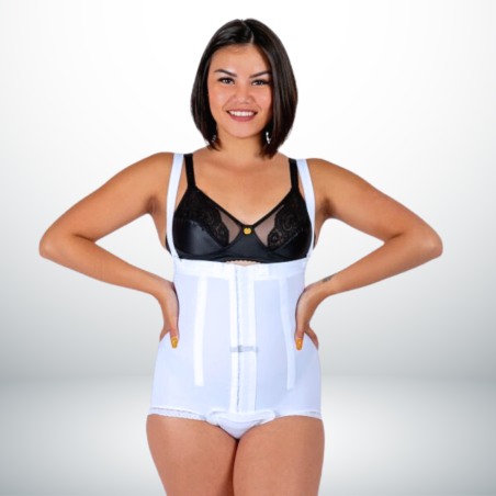 Ceinture haute EC/032 Fermeture centrale Ceinture - Blanc Ceinture haute EC/032 Fermeture centrale Ceinture - Blanc