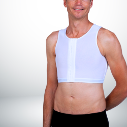 Boléro Homme Brassière blanche