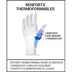 Orthèse de pouce rigide thermoformable | Pouce douloureux et déformé